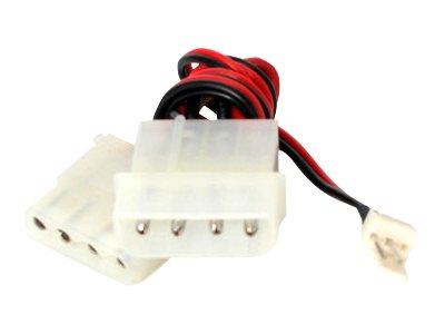 StarTech.com 12in Fan Adapter - TX3 to 2x LP4 Power Y Splitter Cable