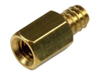 StarTech.com Replacement PC Mounting #6-32 to M3 Metal Jack Screw Standoff 50 Pack