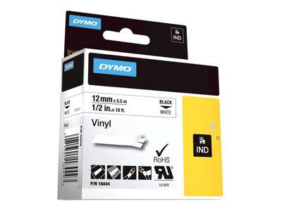 DYMO Black on white 12mm col vinyl