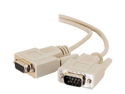 C2G 2m DB9 M/F Extension Cable - Beige