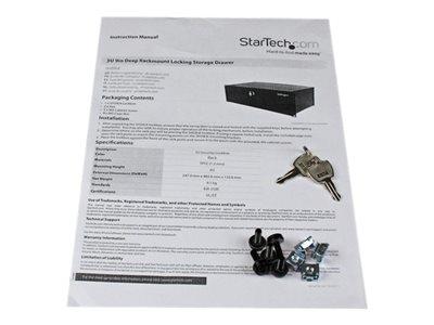 StarTech.com 3U 9in Deep Rackmount Locking Storage Drawer