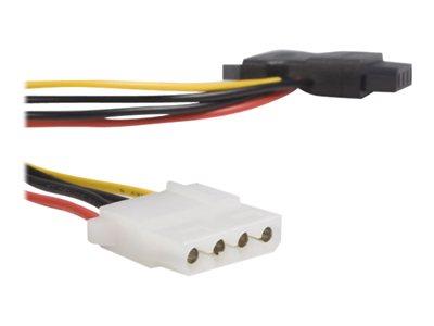 StarTech.com SATA to LP4 Power Cable Adapter with 2 Additional LP4