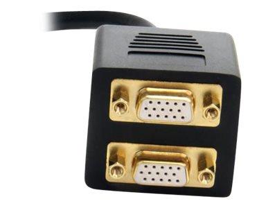 StarTech.com 1 ft DVI-I Analog to 2x VGA Video Splitter Cable - M/F