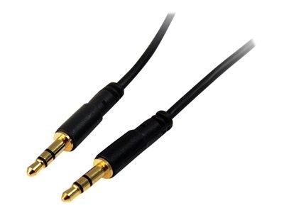 StarTech.com 1 ft Slim 3.5mm Stereo Audio Cable - M/M