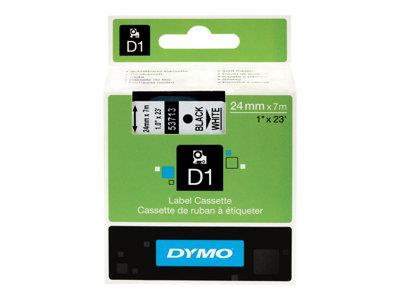 DYMO D1 - Glossy tape - black on white - Roll (2.4 cm x 7 m) - 1 roll(s)