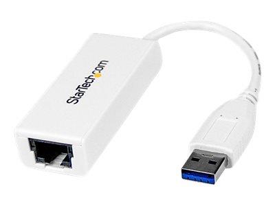 StarTech.com USB 3.0 to Gigabit Ethernet NIC Network Adapter - White