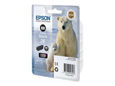 Epson Singlepack Photo Black 26 Claria Premium Ink