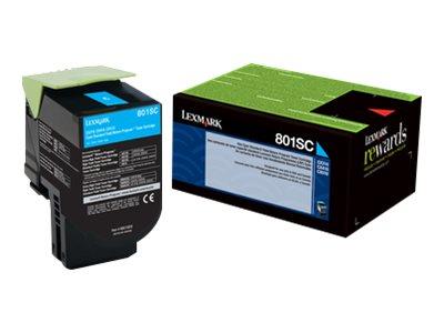 Lexmark 802SC Cyan Stand Return Program Toner 2K