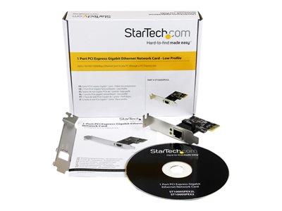 StarTech.com 1 Port PCI Express PCIe Gigabit NIC Server Adapter Network Card - Low Profile