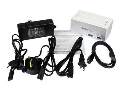 StarTech.com USB 3.0 SATA Hard Drive Docking Station SSD / HDD with integrated Fast Charge USB Hub