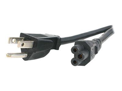 StarTech.com 3 ft Standard Laptop Power Cord -  NEMA 5-15P to C5