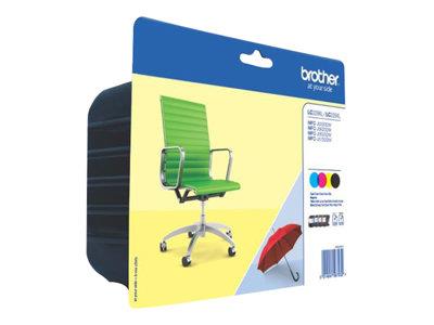 Brother LC125XL Cyan/Magenta/Yellow Value Pack