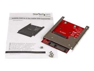 StarTech.com mSATA SSD to 2.5in SATA Adapter Converter