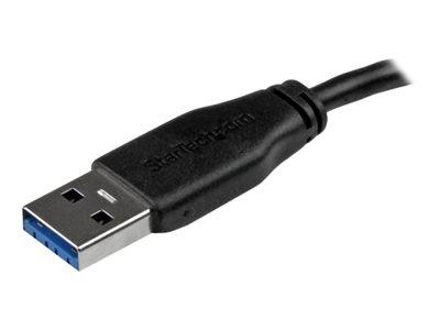 StarTech.com 2m (6ft) Slim SuperSpeed USB 3.0 A to Micro B Cable - M/M