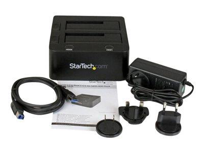 StarTech.com USB 3.0  Dual Hard Drive Docking Station with UASP for 2.5/3.5in SSD / HDD – SATA 6Gbps