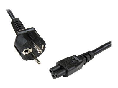 StarTech.com 1m 3 Prong Laptop Power Cord – Schuko CEE7 to C5 Clover Leaf Power Cable Lead