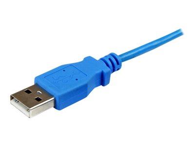 StarTech.com 1m Blue Mobile Charge Sync USB to Slim Micro USB Cable for Smartphones and Tablets