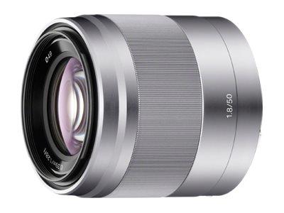 Sony SEL50F18 E 50mm f/1.8 OSS Lens E Mount for NEX series - Silver