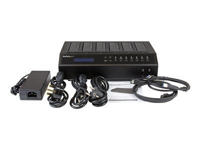 StarTech.com USB 3.0 / eSATA 6-Bay Hard Drive Duplicator Dock - 1:5 HDD / SSD Cloner and Eraser