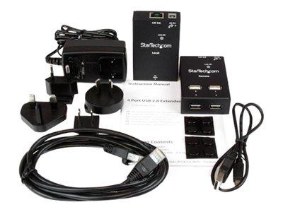 StarTech.com 4-port USB 2.0 Over Cat5 or Cat6 Extender (50m)