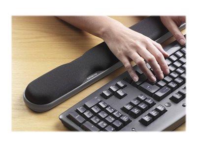 Kensington Height Adjustable Gel Keyboard Wrist Rest Black