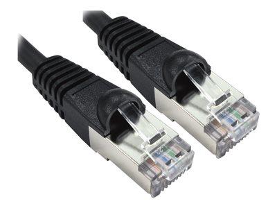 Cables Direct 0.25 Meter Cat6A STTP-LSOH Patch Cable Snagless Black
