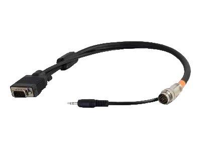 C2G 0.5m RapidRun[R] VGA (HD15) + 3.5mm Flying Lead (1.5ft)