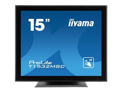 iiyama ProLite T1532MSC-B5AG 15" 1024x768 8ms VGA HDMI DisplayPort Touchscreen LED Monitor