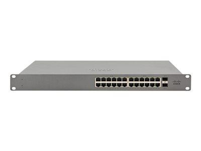 Meraki GO GS110 24port Switch Managed 24x10/100/100 + 2SFP (mini-GBIC)
