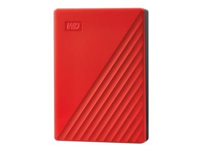 WD 4TB My Passport 2.5" USB 3.0 Portable Hard Drive - Red