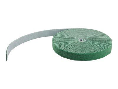 StarTech.com 25ft. Hook and Loop Roll - Green - Reusable