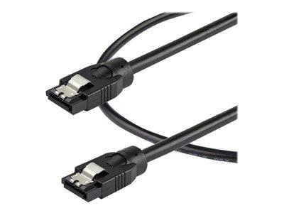 StarTech.com 0.3 m Round SATA Cable - Latching Connectors