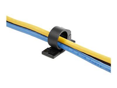 StarTech.com 100 Pack of Self-Adhesive Cable Clamp - Small