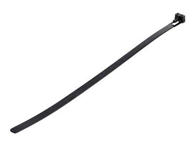 StarTech.com 1000 Pack of Resealable Zip Ties - 10" - Black