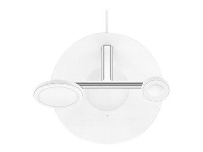 Belkin BOOST CHARGE PRO MagSafe 3-in-1 Wireless Charging Stand 15 Watt - White