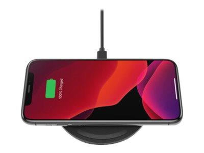 Belkin 10W Wireless Charging Pad with PSU, Micro USB Cable - Black