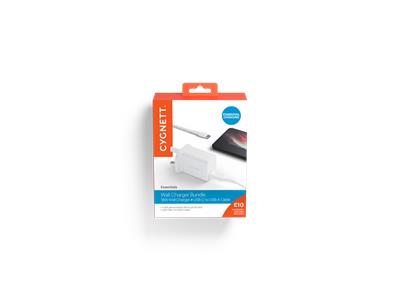 Cygnett Essential Mains Charger Bundle - Type C