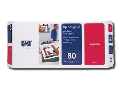 HP 80 Magenta Printhead and Printhead Cleaner