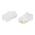 C2G RJ45 Cat5 8x8 Modular Plug for Flat Stranded Cable - 25pk