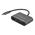 StarTech.com USB C to VGA and HDMI Adapter - Aluminum - USB-C Multiport Adapter - 6" Built-In Cable