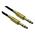 Cables Direct 1m 6.35mm Male to Male Audio Cable - Gold Connector