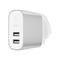 Belkin 4.8Amp Dual USB-A Home Charger UK Plug