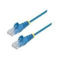 StarTech.com 0.5m CAT6 Cable - Blue Slim CAT6 Patch Cable - Snagless RJ45