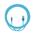 Juice 2m Lightning Charge and Sync Cable - Aqua