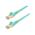 StarTech.com 7.5 m CAT6a Cable - Aqua- CAT6a STP Cable - Snagless RJ45