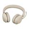 Jabra Evolve2 65 USB-A UC Stereo Headset with Desk Stand - Beige