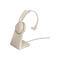 Jabra Evolve2 65 USB-C UC Mono Headset with Desk Stand - Beige