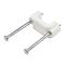 StarTech.com 100 Pack of Double Nail Mounted Cable Clip - Medium