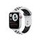 Apple Watch Nike SE GPS + Cellular, 44mm Silver Aluminium Case Pure Platinum/Black Nike Sport Band